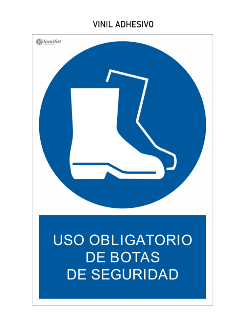 Señal Uso Obligatorio de Botas de Seguridad