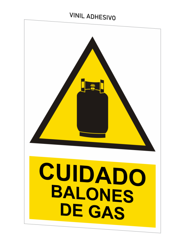Señal Cuidado Balones de Gas