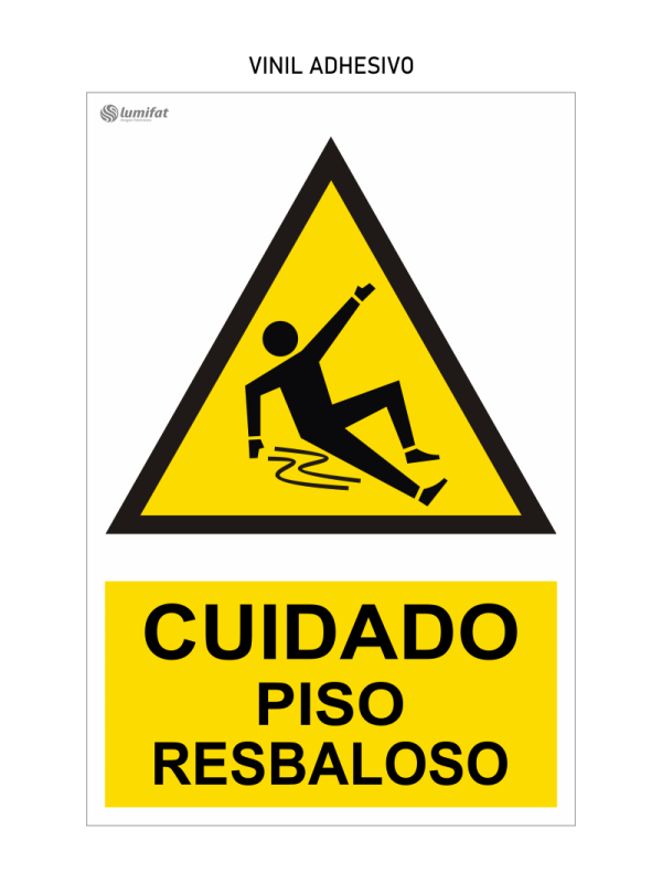 Señal Cuidado Piso Resbaloso
