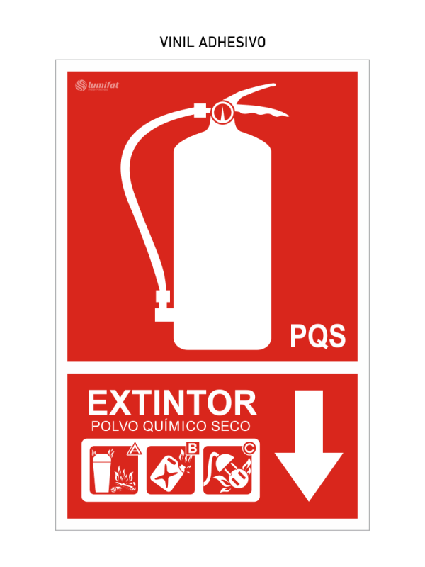 Señal Extintor PQS