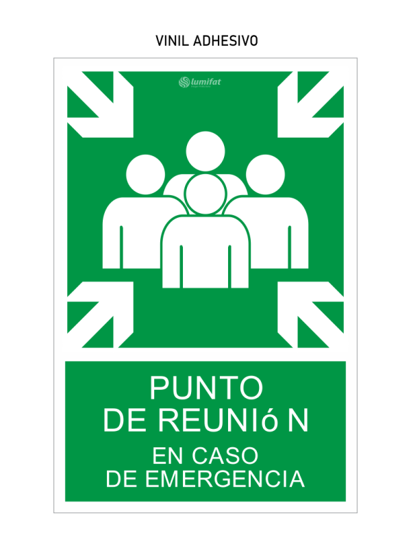Señal Punto de Reunión en Caso de Emergencia