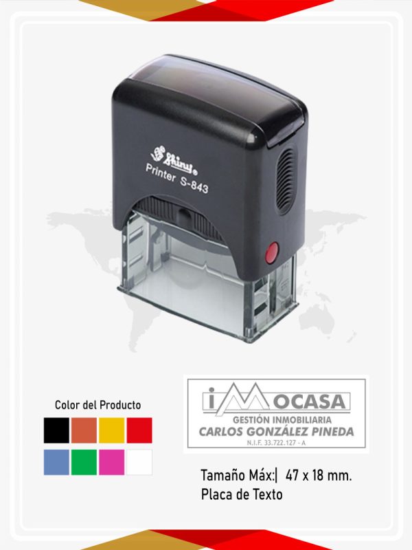 SHINY-S-843 Sello Shiny Printer S843