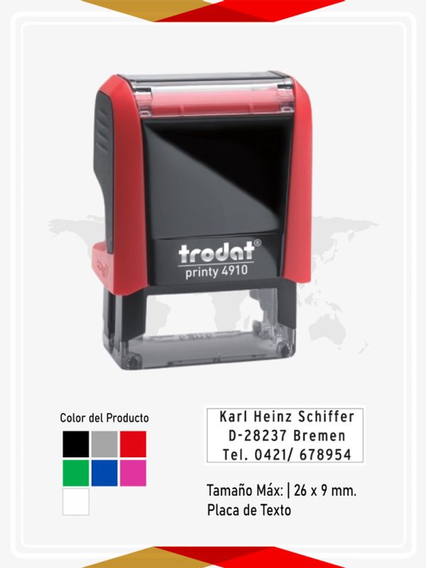 TRODAT-4910-1 Sello Trodat Printy 4910